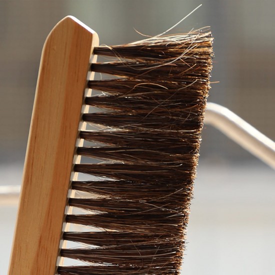 Brush cleaning Soft thick brush, paint residue, wooden stick